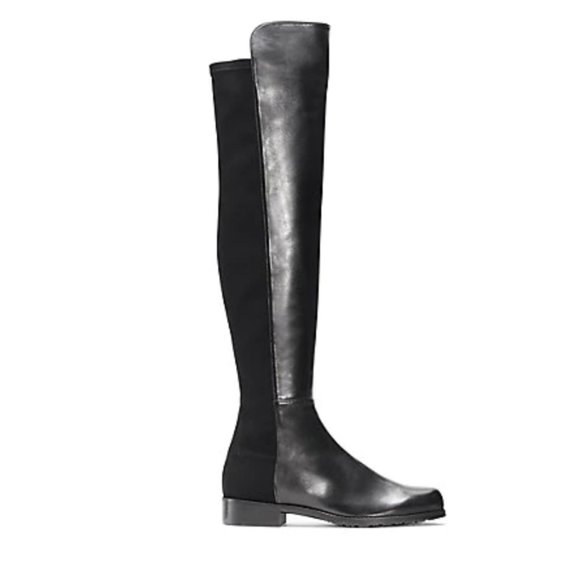 Stuart Weitzman Shoes - Stuart Weitzman Black 5050 OTK Leather Riding Boot Size 6 NEW IN BOX
